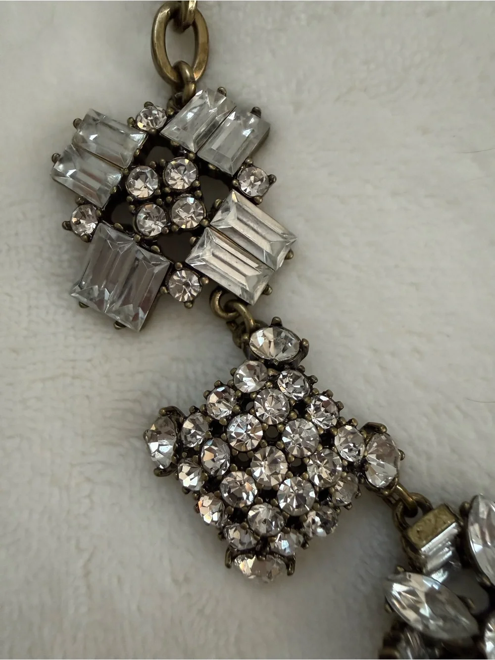 J. Crew Vintage Art Deco Inspired Statement Necklace